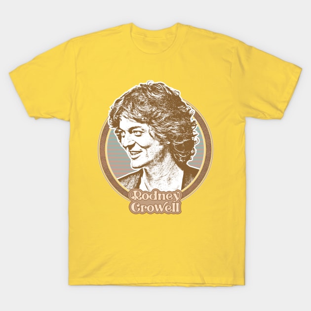 Rodney Crowell //// Retro Fan Art Design T-Shirt by DankFutura